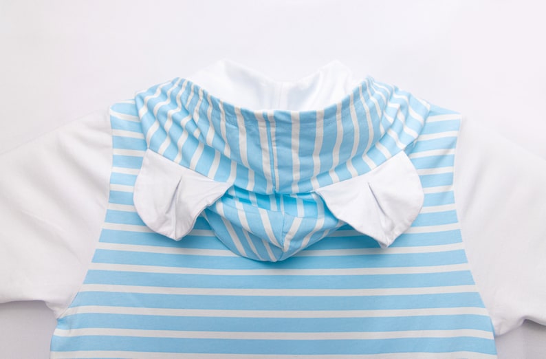 Cute ABDL Adult Baby Onesie Baby Bear blue Stripe & White - Etsy