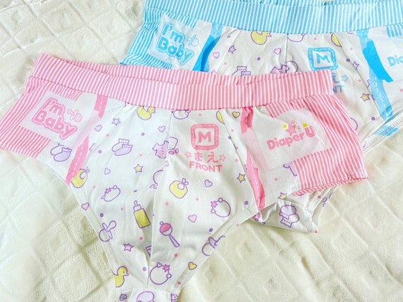 Disney Underpants Underwear Women Brief Couple Brief Boxer Piglet Pink/Blue  U-07