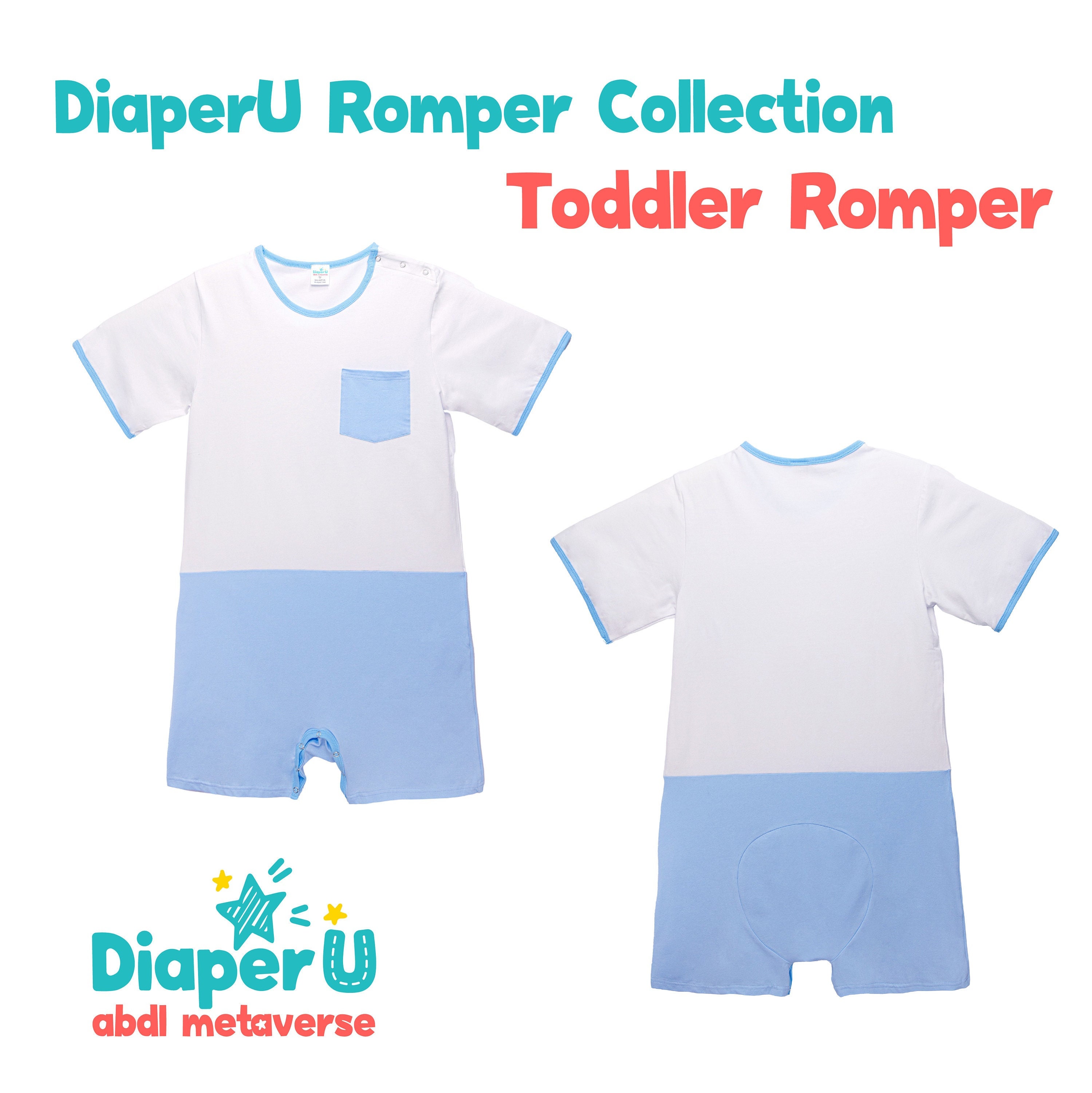 ABDL Adult Baby Romper Toddler Romper Etsy
