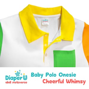 Erwachsenen Baby ABDL Polo Onesie - Fröhliches Whimsy