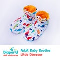Adult Baby ABDL - Little Dinosaur Booties product logo