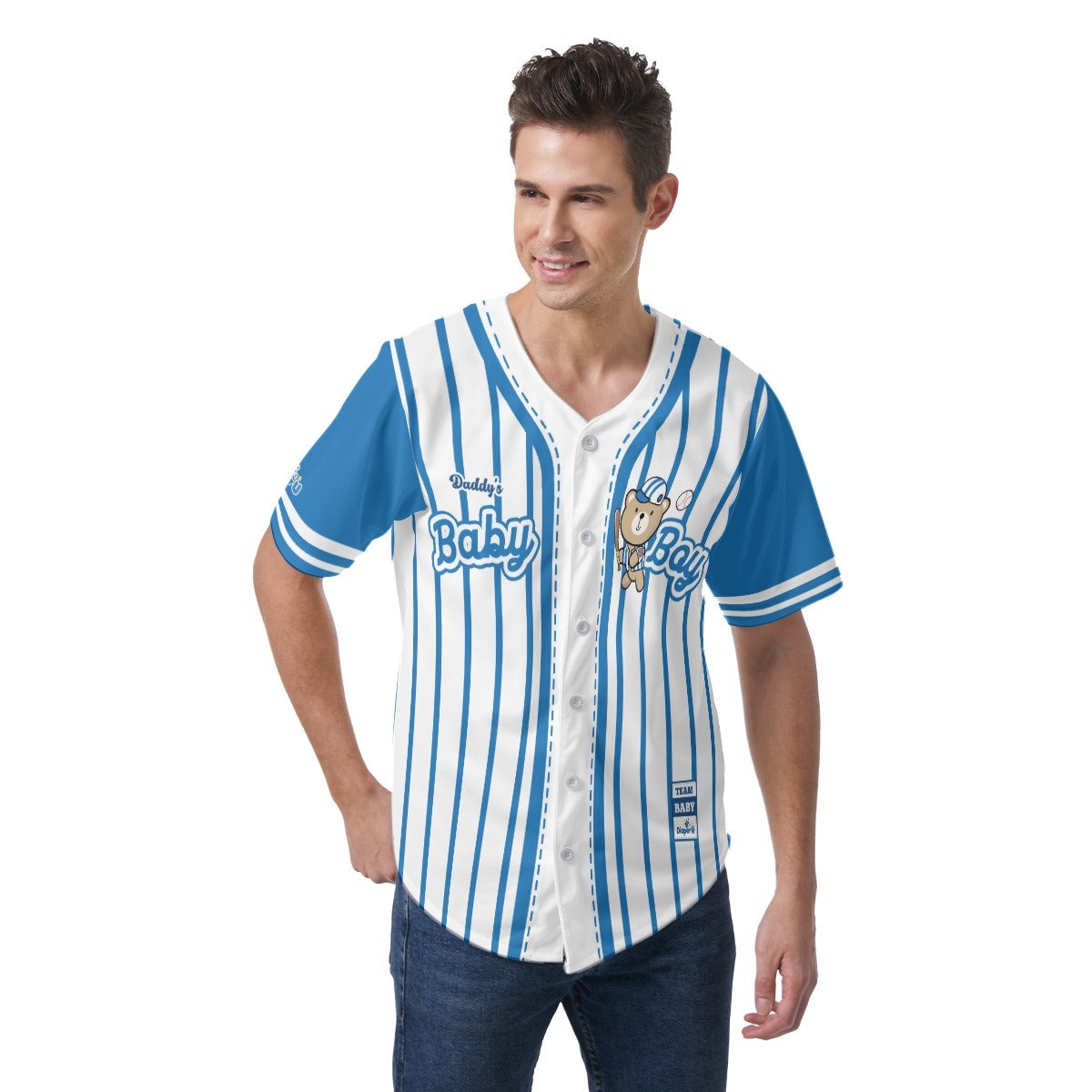 ABDL Adult Baby Baseball Jersey Baby Boy blue Etsy