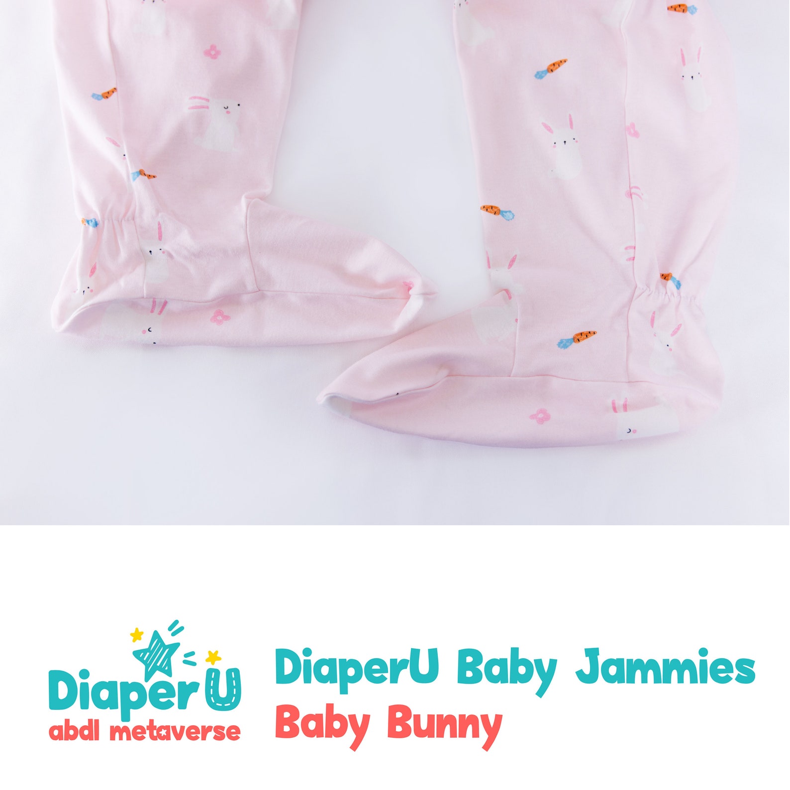ABDL Adult Baby Footed Pajamas Baby Bunny Etsy
