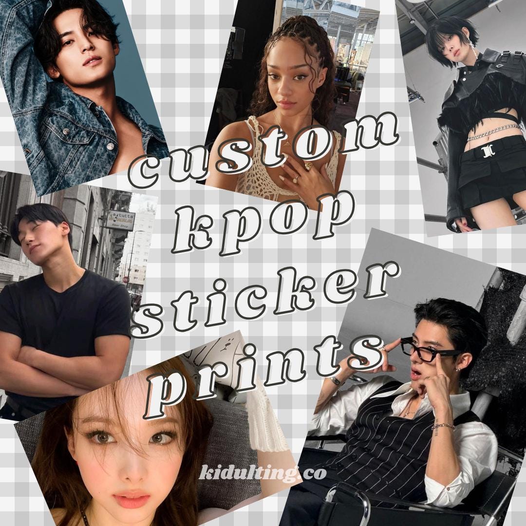 Sticker Layout Kpop Custom Kpop Sticker Prints - Etsy