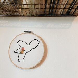 Custom City or State Embroidery
