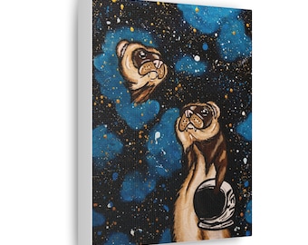 Canvas Space Ferret painting