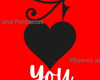 Eye Love You Card, Tarjeta I Love You, Día de San Valentín, Día más dulce, Vacaciones, Ocasiones especiales, tarjetas, Tarjetas de amor, 5x7, PDF, PNG