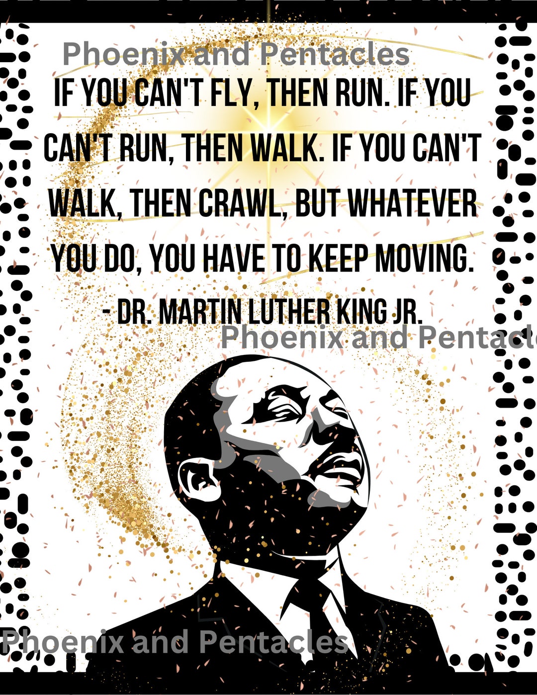 Dr. MLK If You Can't Fly Then Run Quote, Mlk Quotes, PDF Digital ...