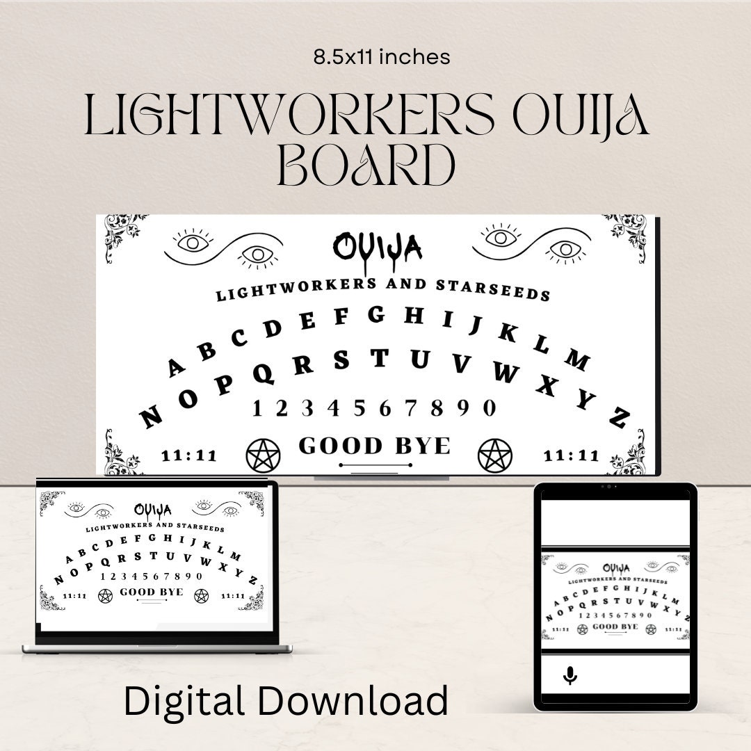 Ouija Board, Lightworker Ouija Board, Ouija Board Print Out, Ouija Board Digital (8.5x11 PDF) White - Etsy ouija-board-lightworker-ouija-board-ouija-board-print-out-ouija-board-digital-8-5x11-pdf-white-etsy
