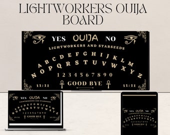 Ouija Board, Lightworker Ouija Board, Ouija Board Print Out, Ouija Board Digital (8.5x11 PDF)