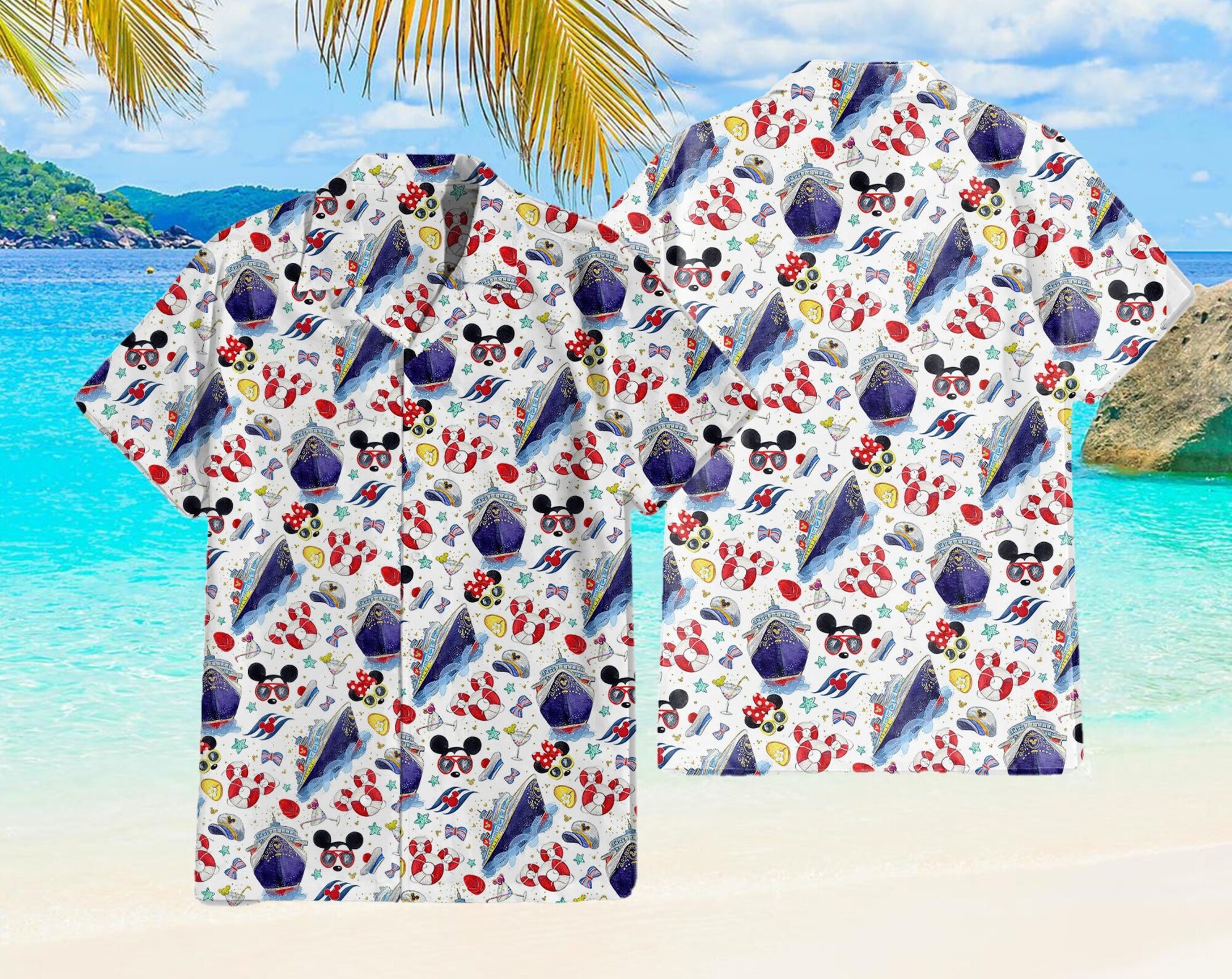 Disney Mickey Cruise 3D Hawaiian Shirt Disney Mickey Cruise 3D Hawaiian Shirt