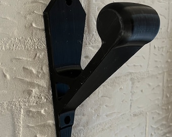 Motorcycle Helmet Wall Bracket with Coat Rack