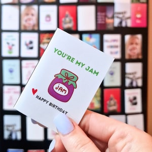 You&#39;re My Jam Magnetic Birthday Card | Romantic Keepsake Fridge Card for Boyfriend, Fiancé, or Girlfriend