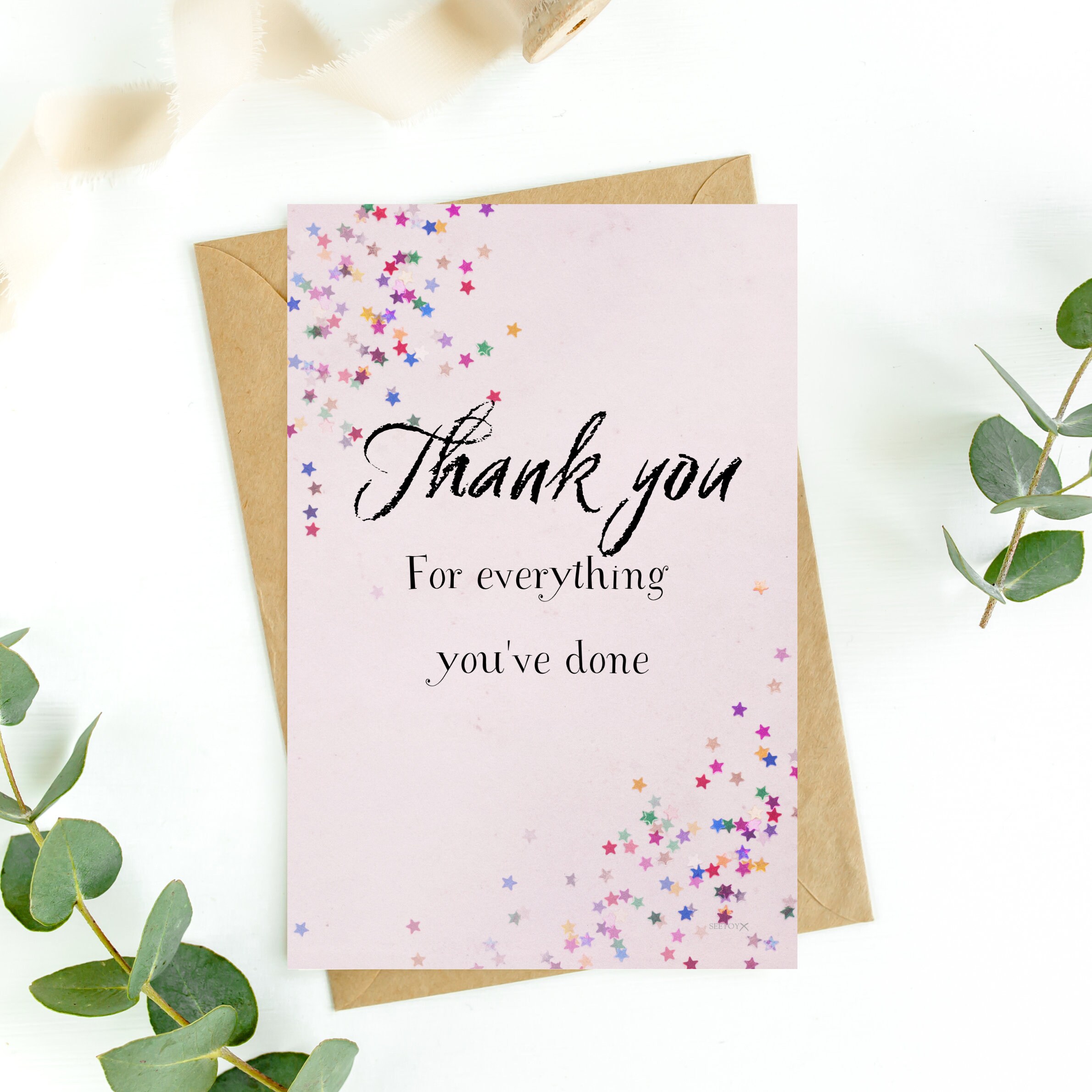 Token Gift, Thank You for Everything You've Done Card, Thank You