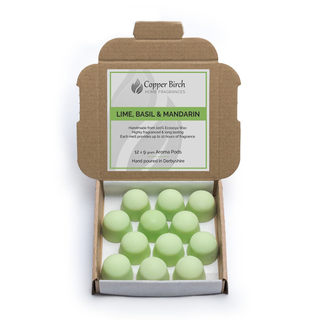 Premium Lime Basil & Mandarin Scented Wax Melts 9 Grams Etsy UK