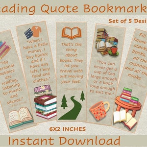 Reading Quotes Bookmarks