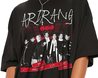 Camiseta vintage de Arirang Bangtan Boys, camiseta vintage de música de los 90, camiseta de la gira KPop 2026