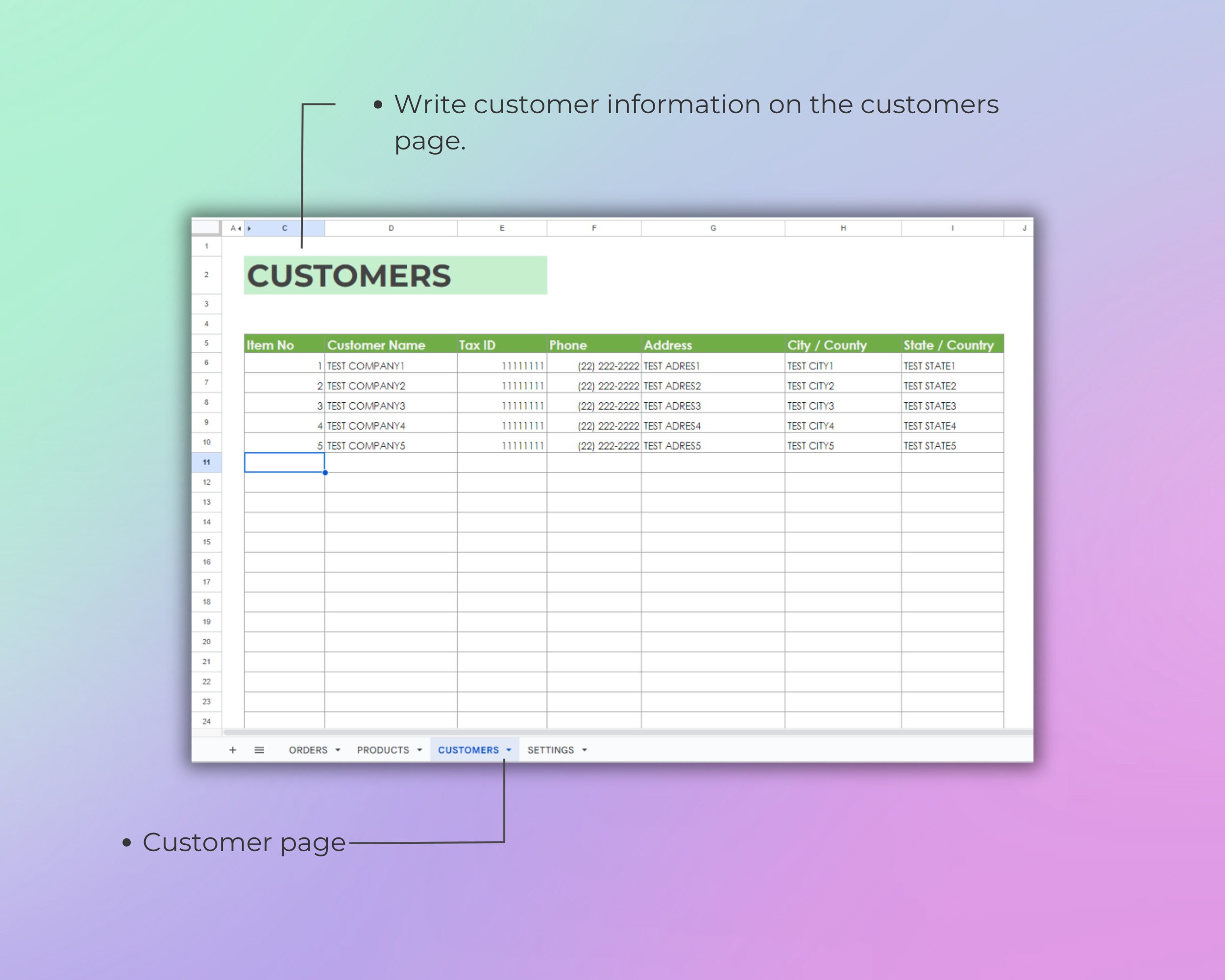 Order Tracker Google Sheets Template: Small Business Sales Log (digital ...