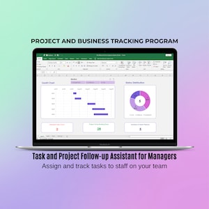 Project and business tracking program for managers, assign tasks to your staff and follow up