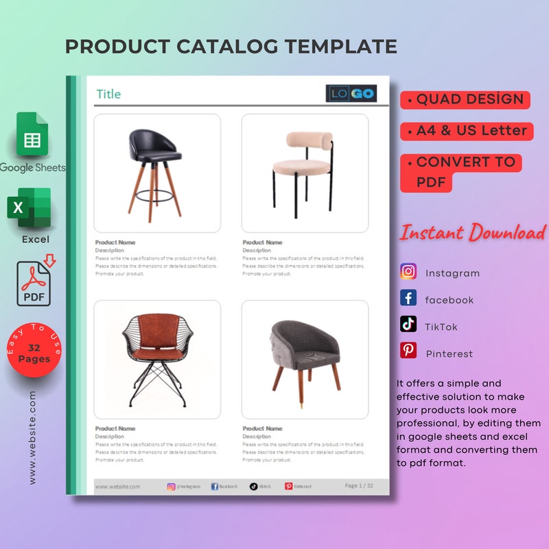 Product Line Menu - Etsy