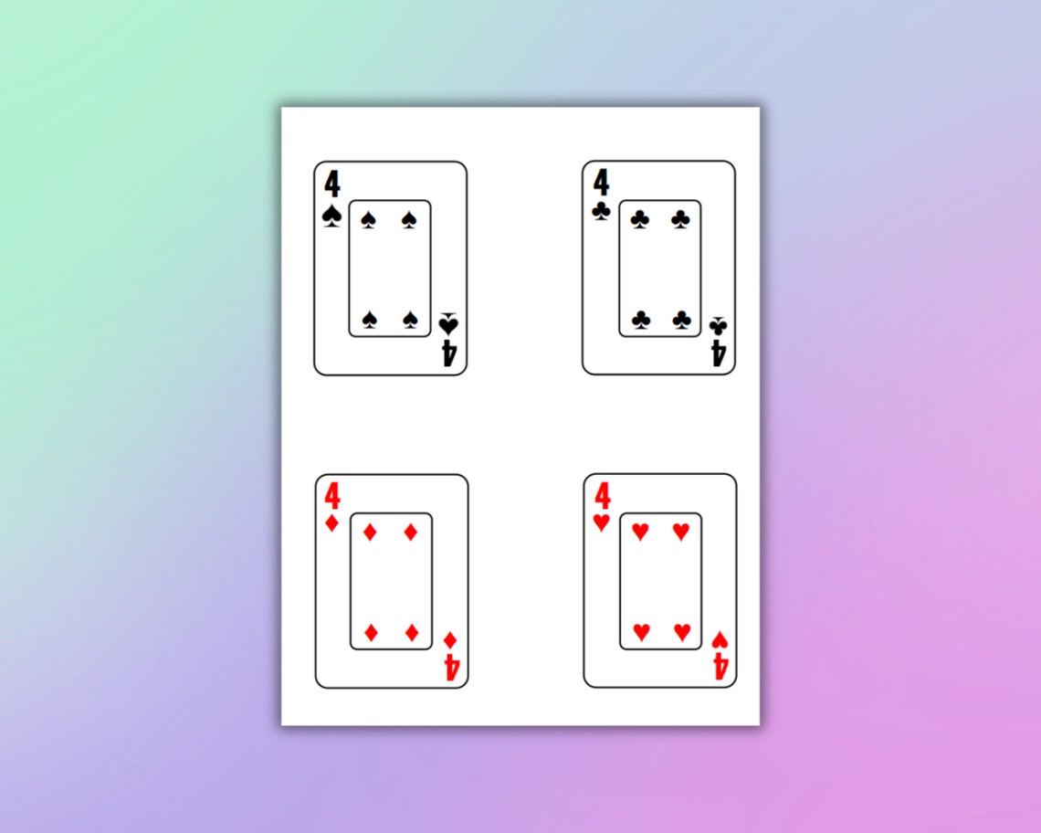 Printable Pokeno Cards 52 Unique, Printable Cards, Instant Download ...