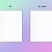 Printable Lined Paper, College Ruled, A4, US Letter, PDF, Microsoft ...