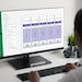 Printable Folder Back Labels: Excel & Google Sheets Template (digital ...