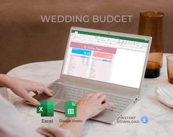 Wedding Budget Planner: Excel & Google Sheets Template (Digital Download)