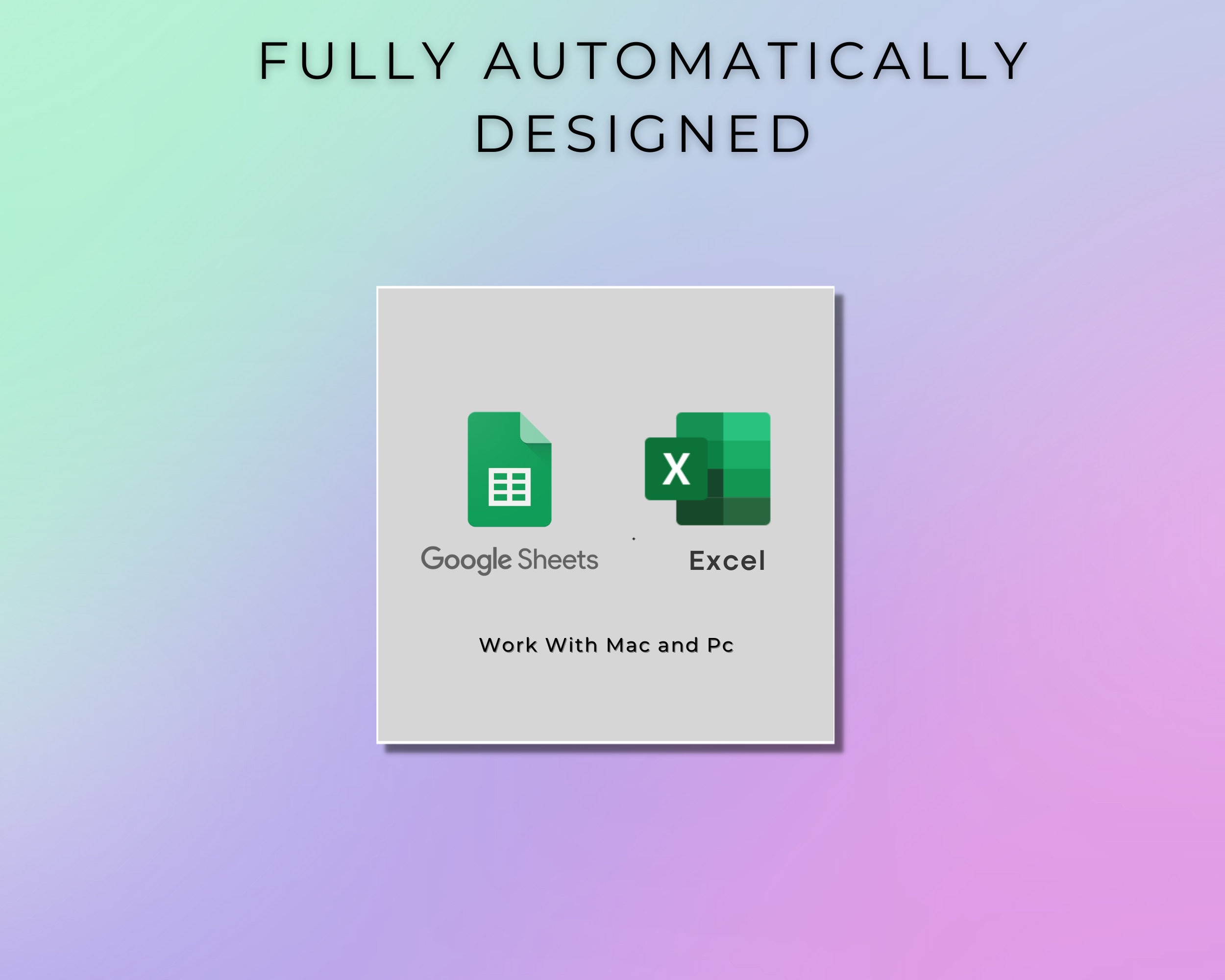 Price List Template, Google Sheets, Microsoft Excel, PDF Convertible