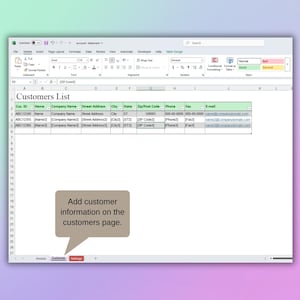 Customer Account Statement Template: Excel & Google Sheets (digital ...