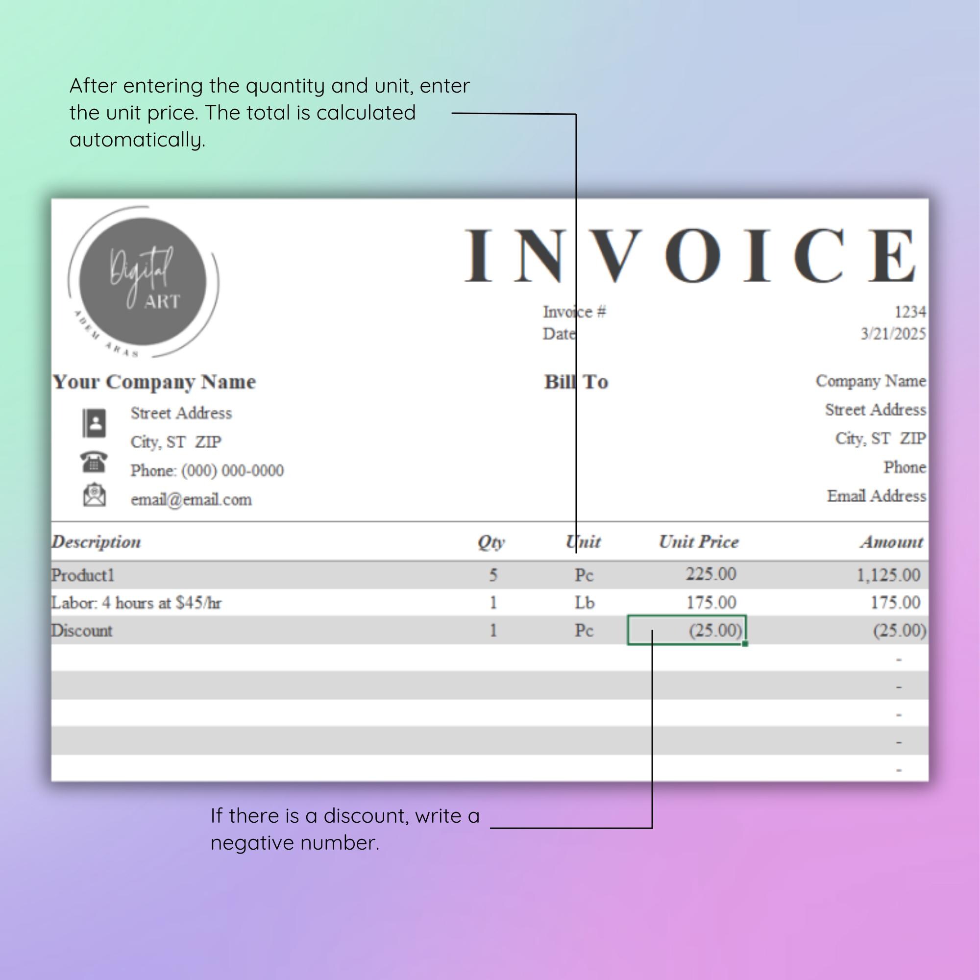 Editable Job Estimate Template: Google Sheets & Excel (printable PDF ...