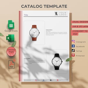 Modelo de folha de linha de atacado | Modelo de catálogo de negócios | Lista de produtos Etsy | Lista de preços de atacado | Tabela de atacado de joias de velas