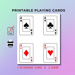 Printable Pokeno Cards 52 Unique, Printable Cards, Instant Download ...