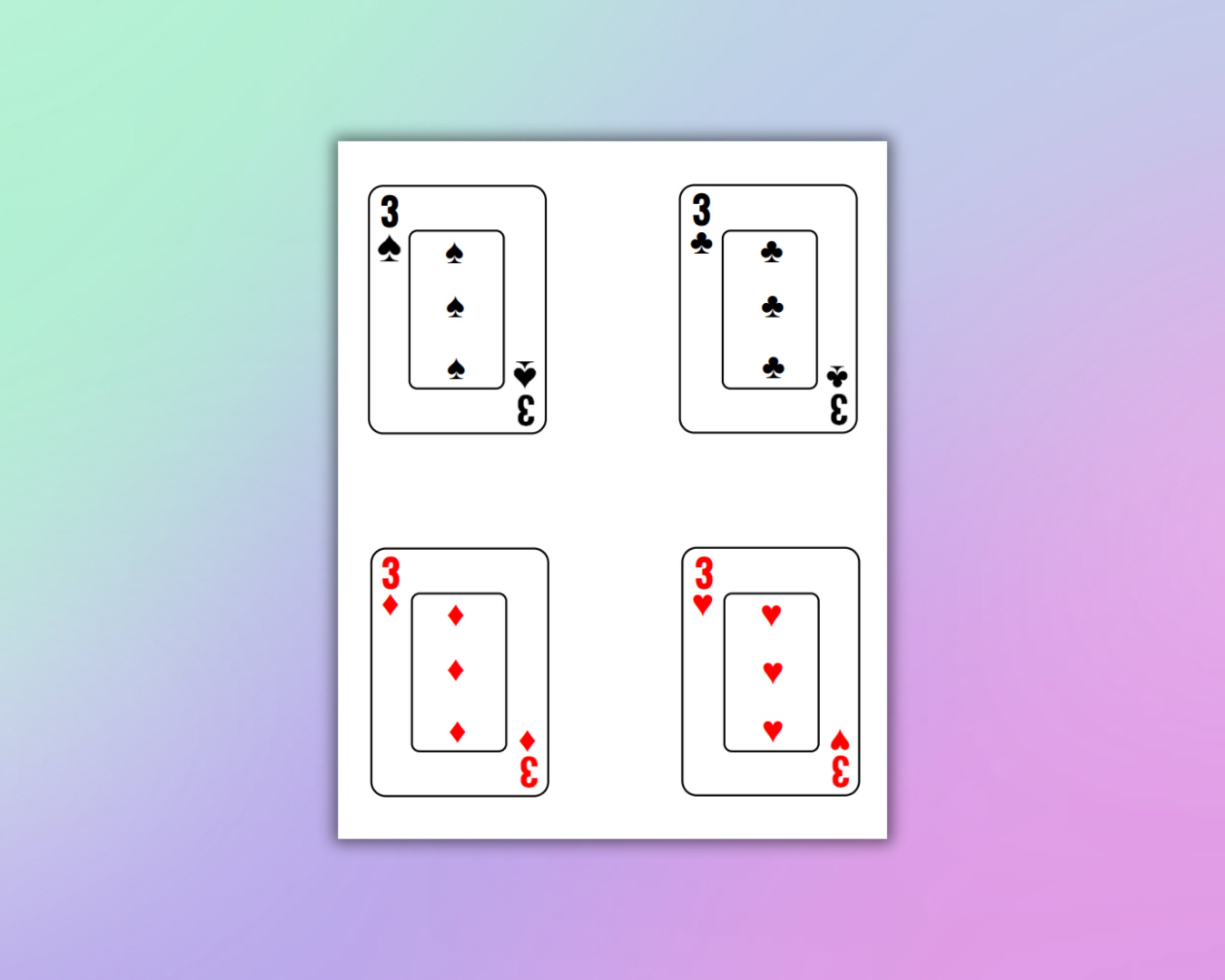 Printable Pokeno Cards 52 Unique, Printable Cards, Instant Download ...