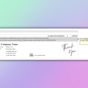 Customer Account Statement Template: Excel & Google Sheets (digital ...