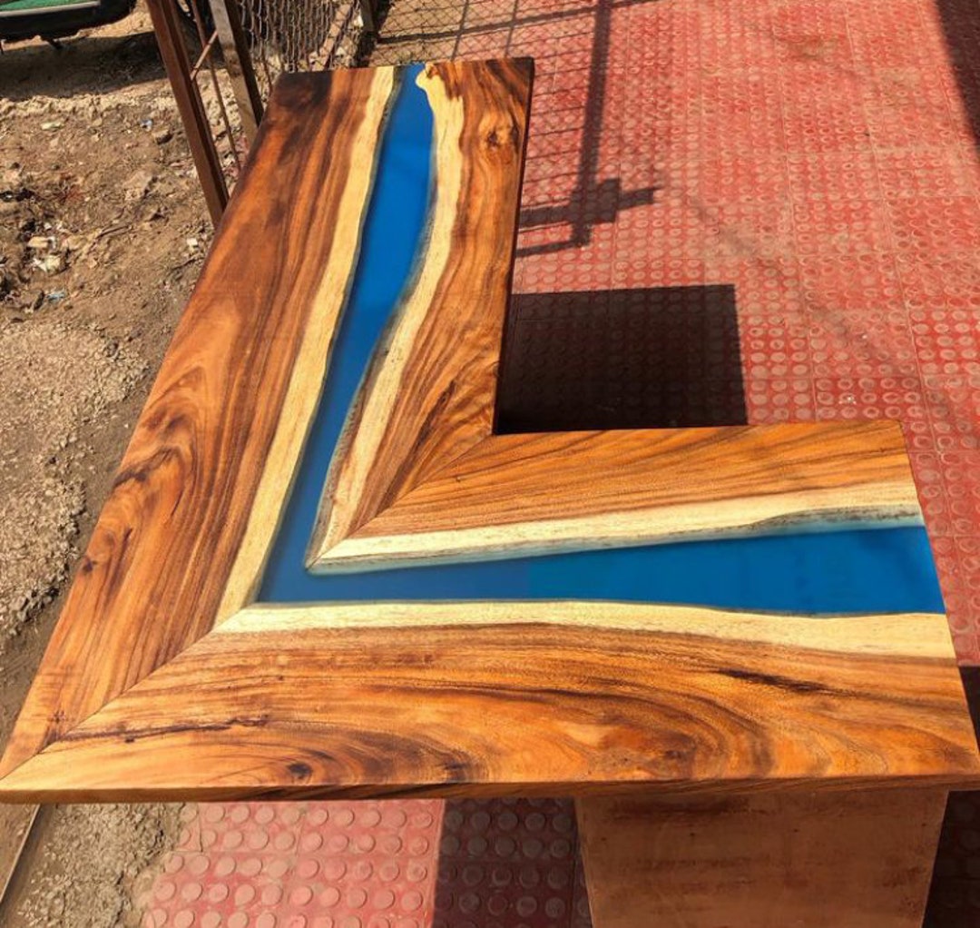Epoxy Table , Epoxy Wood Table , Live Edge Table Top , Epoxy Resin