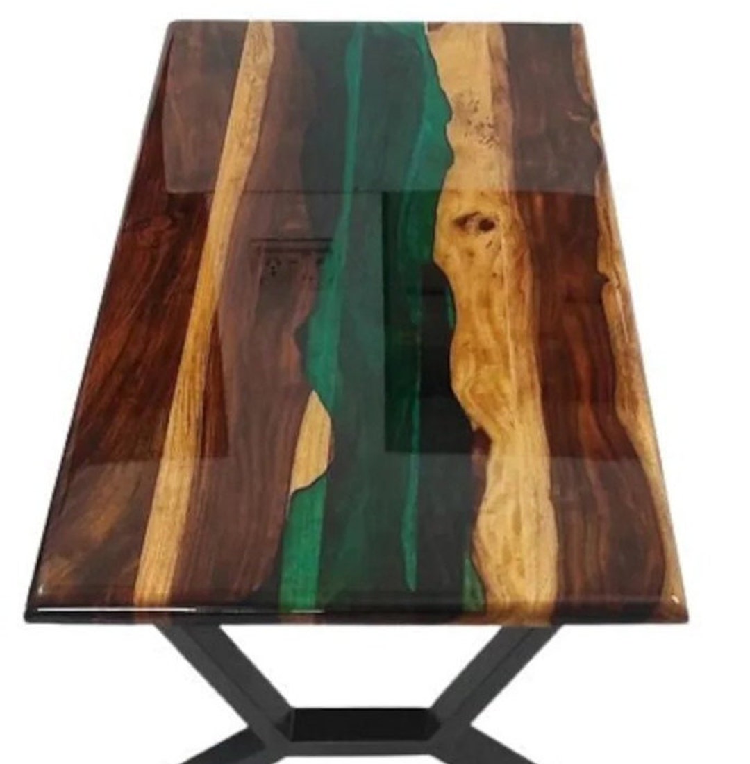 Epoxy Table Tops/ Epoxy Coffee Table/ Natural Wood Handmade Epoxy Resin