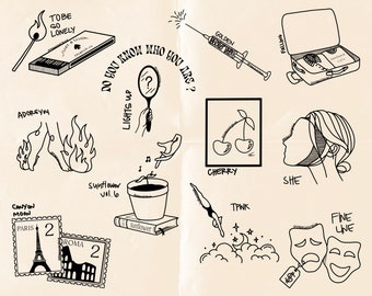Harry Styles inspiró Temporary Tattoos Vol. 2 / One Direction - Etsy España Harry Styles inspiró Temporary Tattoos Vol. 2 / One Direction - Etsy España