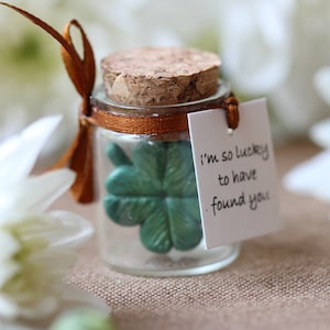 Personalized Irish gift St Patrick&#39;s Day Gift Four Leaf Clover Good luck Gift Lucky Gift Clover for Luck Unique Clover with Four Leafs