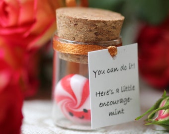 Motivational Gift For Girlfriend Boyfriend You can do it! Funny Back to school Gift for Him for Her Mint Candy Inexpensive Christmas Present