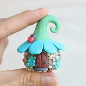 Fairy House Garden Miniature Handmade Fairy House Garden Decor Unique Gift for Garden Lovers