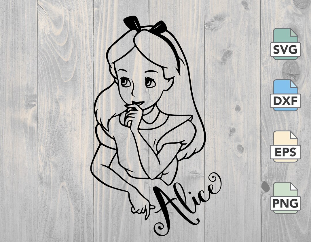 Alice SVG Cricut, Alice Wonderland SVG File, Silhouette, Cricut ...