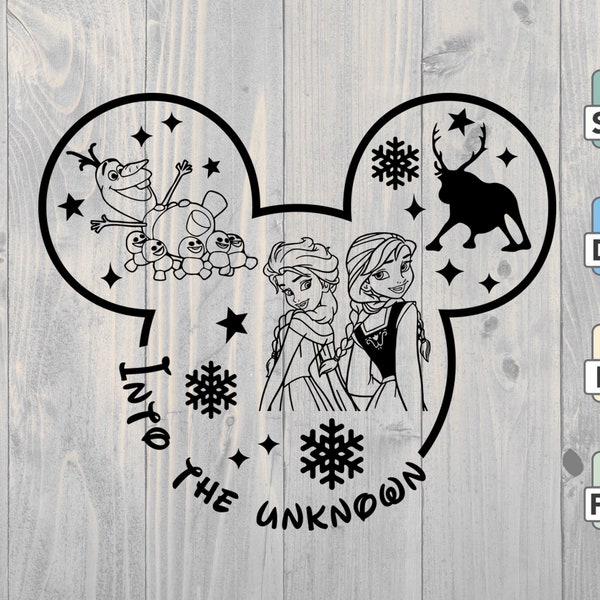 Elsa and anna silhouette svg - Etsy Österreich