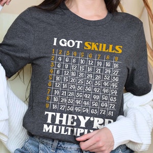 Math Shirt, Math Teacher Shirt, Multiplying T-Shirt, Math Teacher Gift, Math Teacher Gift,Math Skills Shirt, Christmas Gift, Funny Math Gift