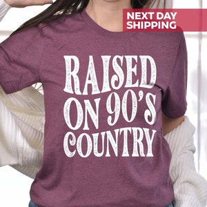 Opgegroeid in jaren 90 country, shirt countrymuziek, westernshirt, vintage jaren 90 country, shirt countrymuziekliefhebber, shirt countryconcert, shirt countryconcert