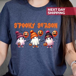 Spooky Season Shirt, Spooky Ghost Shirt, Halloween Ghost Shirt, Cute Ghost Shirt, Spooky Fall Shirt, Spooky Gift For Halloween,Gift For Fall