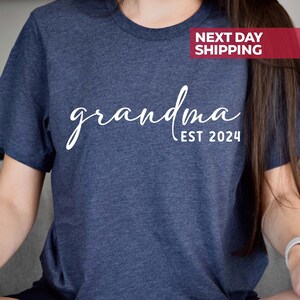 Personalized Grandma Est Shirt, Mothers Day Gift, Grandma Gift, Nana T-Shirt, Grandma Shirt, Mother&#39;s Day Shirt, Gift For Grandma