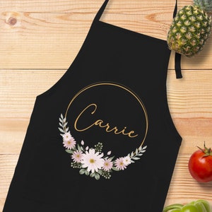 Personalized Apron for Mothers Gifts, Custom Family Apron Cooking Gifts, Customized Aprons for Kitchen Gifts, Mom Gifts