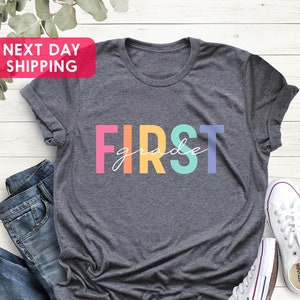 Camiseta de professora da primeira série, Camiseta de professora da primeira série, Camiseta de professora da primeira série, Professor da primeira série, Camiseta de professora da primeira série, Volta às aulas