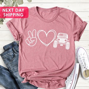 American Offroad Shirt, Love Peace Offroad Shirt, USA Flag Offroad Shirt, 4WD Offroad Shirt, Offroad Forest Shirt, Fathers Day Shirt